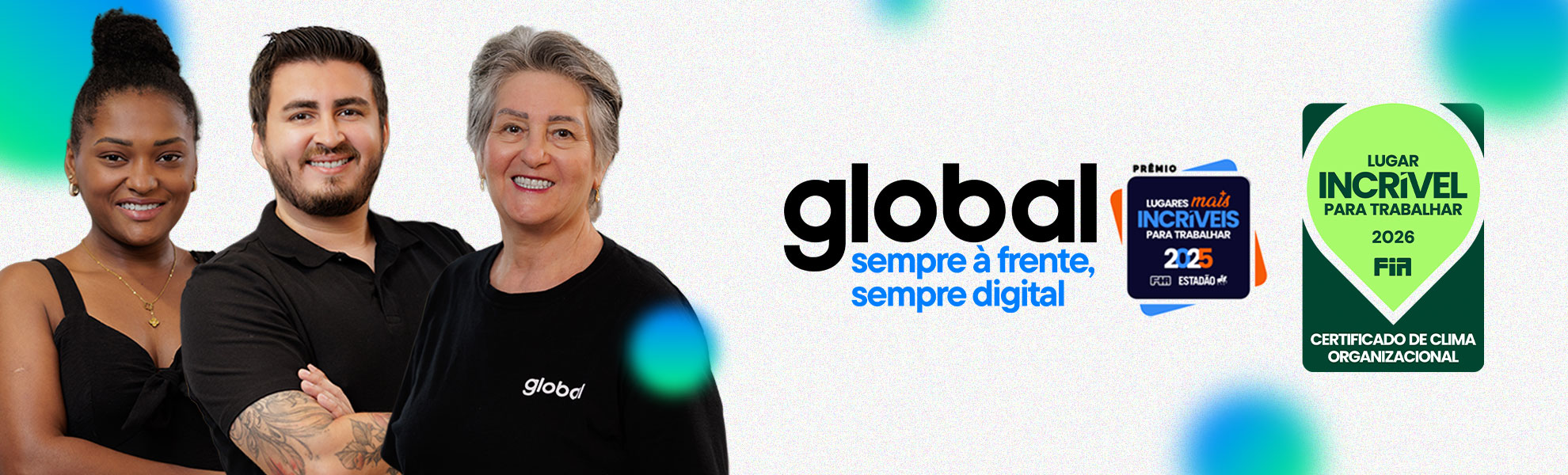 Banner de carreiras da Global